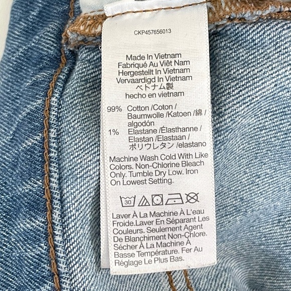 Madewell Perfect Vintage Straight Jean High Waist Heritage Stretch Denim Hoye 32 - Picture 14 of 15